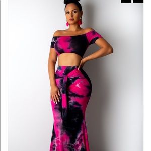 Maxi dress two piece set